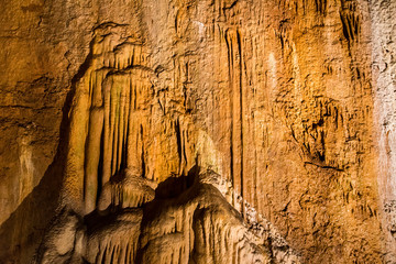 Stalagmit in the cave.