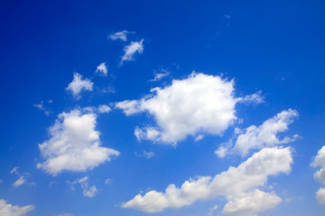 blue sky and white clouds