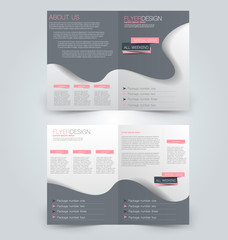 Abstract flyer design background. Brochure template. Can be used for magazine cover, business mockup, education, presentation, report.