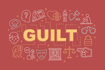Guilt word concepts banner