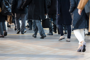 東京の通勤風景
