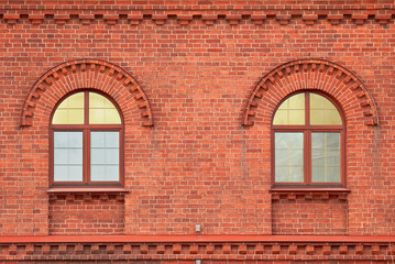 Two arched windows.