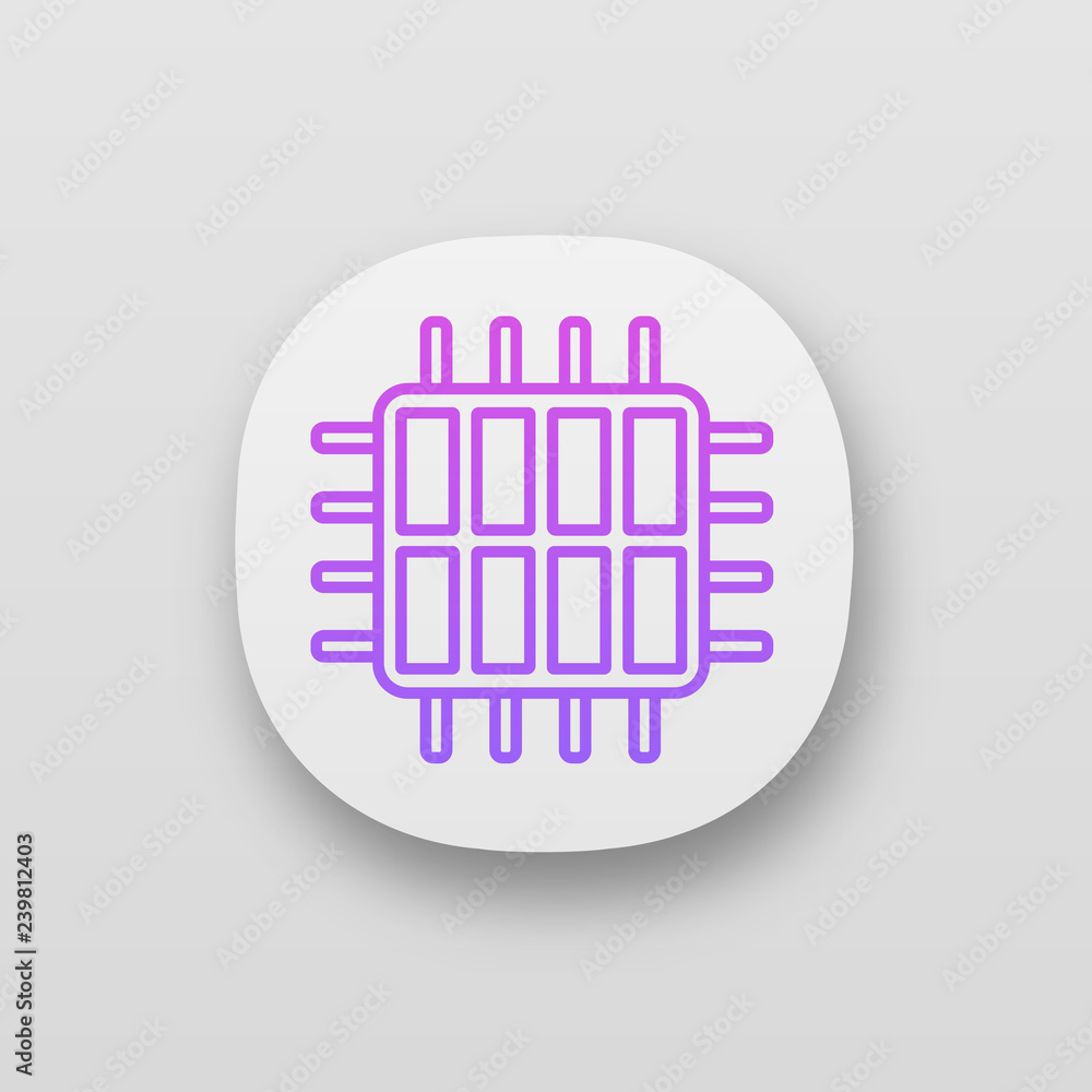Poster octa core processor app icon