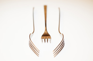 Forks composition isolated