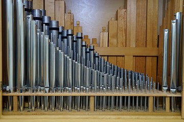 Blick in eine Orgel
