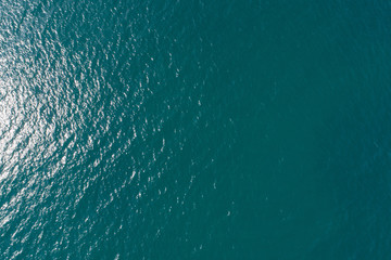 Aerial drone view of beautiful sea wave surface