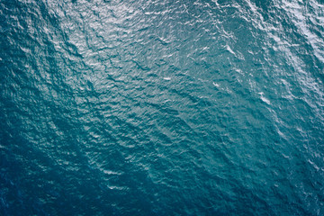Aerial drone view of beautiful sea wave surface