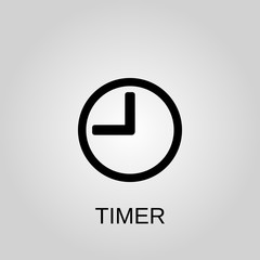 Timer icon. Time concept symbol design. Stock - Vector illustration can be used for web.