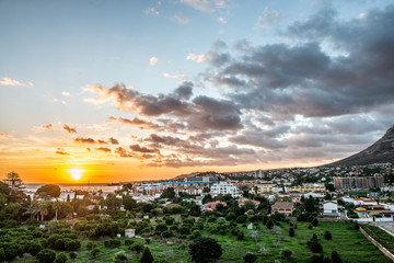 sunset in denia 