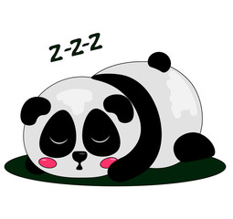 cute sleep panda © Julia Goldy