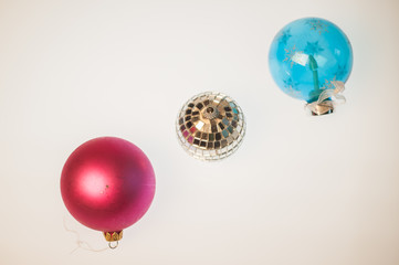 A Christmas new year tree decorations