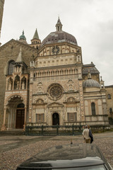 Fototapeta na wymiar The Old Town in Bergamo, Italy