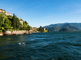 Italy Lombardy, Lake Como, Lake Como, Province of Como, coast with stately villas