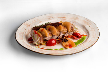 salad with chicken and vegetables