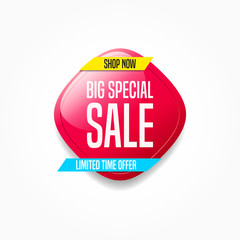 Big Special Sale Shop Now Label