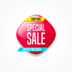 Special Sale Shop Now Label