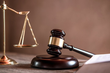 Judge gavel with Justice lawyers, object documents working on table. Legal law, advice and justice...