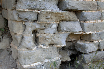 shabby gray wall