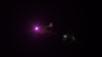 Bright Purple Lens Flare