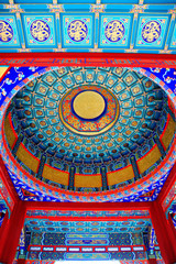 Chinese style painted dome