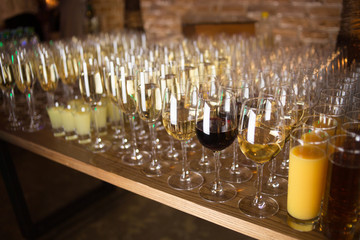 wine catering for guests