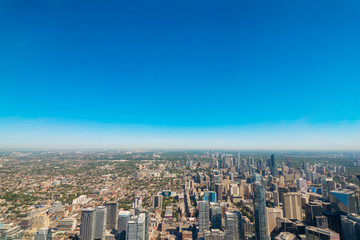 Fototapeta na wymiar hight View of city of Toronto, Canada
