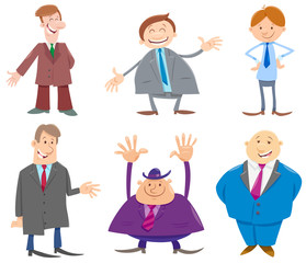 businessmen or men cartoon characters collection