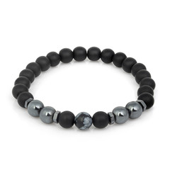 Fashion stone bracelet isolated on white