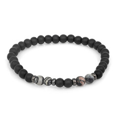 Fashion stone bracelet isolated on white