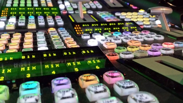 Buttons on TV switcher