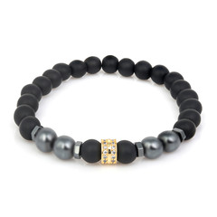 Fashion stone bracelet isolated on white