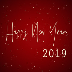 happy new year 2019 red