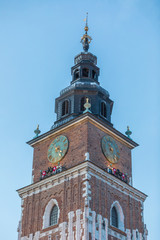 Kraków fragmenty architektury obiektów położonych na Rynku Głównym © JDziedzic