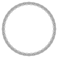 Kette oder Armband auf einem isoliertem weißem Hintergrund.