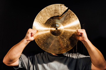 Broken cymbal