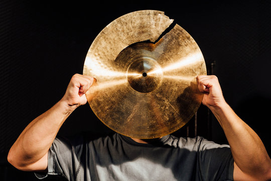 Broken cymbal