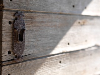wooden door detail