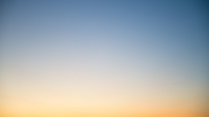 Colorful clear sky without cloud at twilight time before sunrise - obrazy, fototapety, plakaty