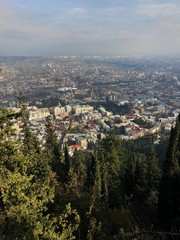 Beautiful view of the Sunny city of Tbilisi Georgia 
