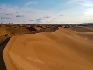 Fototapeta na wymiar Dunes in Iran desert