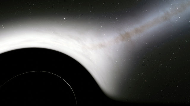 Black hole, space distortion, anomaly, high mass, this image elements furnished by NASA.