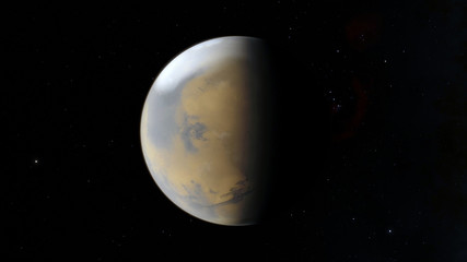 Mars. Astronomy and science concept. Space theme.