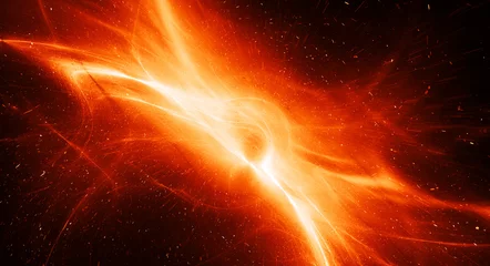 Foto op Aluminium Fiery glowing interstellar plasma field in deep space © sakkmesterke