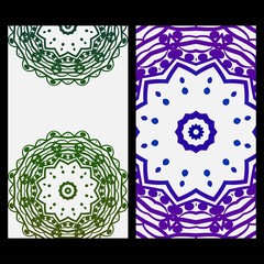 Colorful Design With Floral Mandala Background. Vector Design. Ottoman, Arabic, Oriental, Turkish, Indian,Motif. Template For Flyer Or Invitation Card Design.