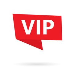 VIP (Very Important Person) acronym on a sticker- vector illustration