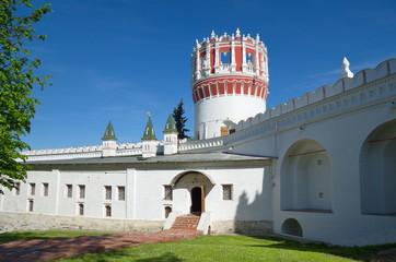 Naprudnaya Tower of Novodevichy convent in Moscow, Russia