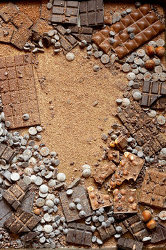 Close up of assorted chocolates