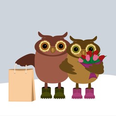 pair of nice owls 