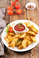 french fries or wedge potato
