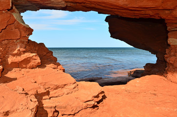 Window in red cliff